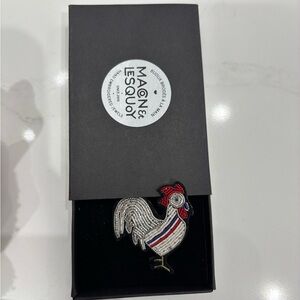 Maison & Lesquoy Rooster Brooch